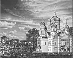 Гравировка храмов, арт. 9х