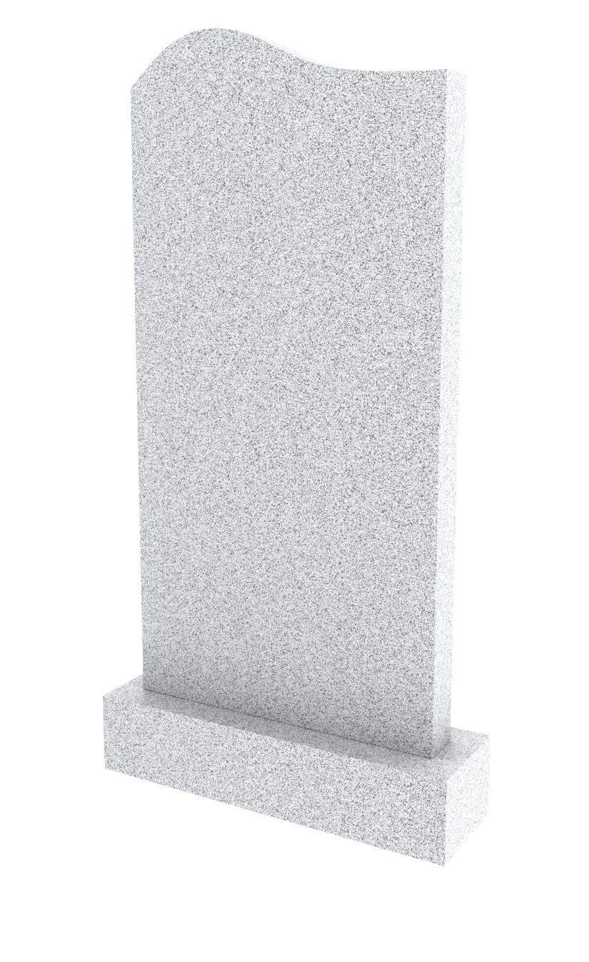 Памятник из серого гранита Волна 1102