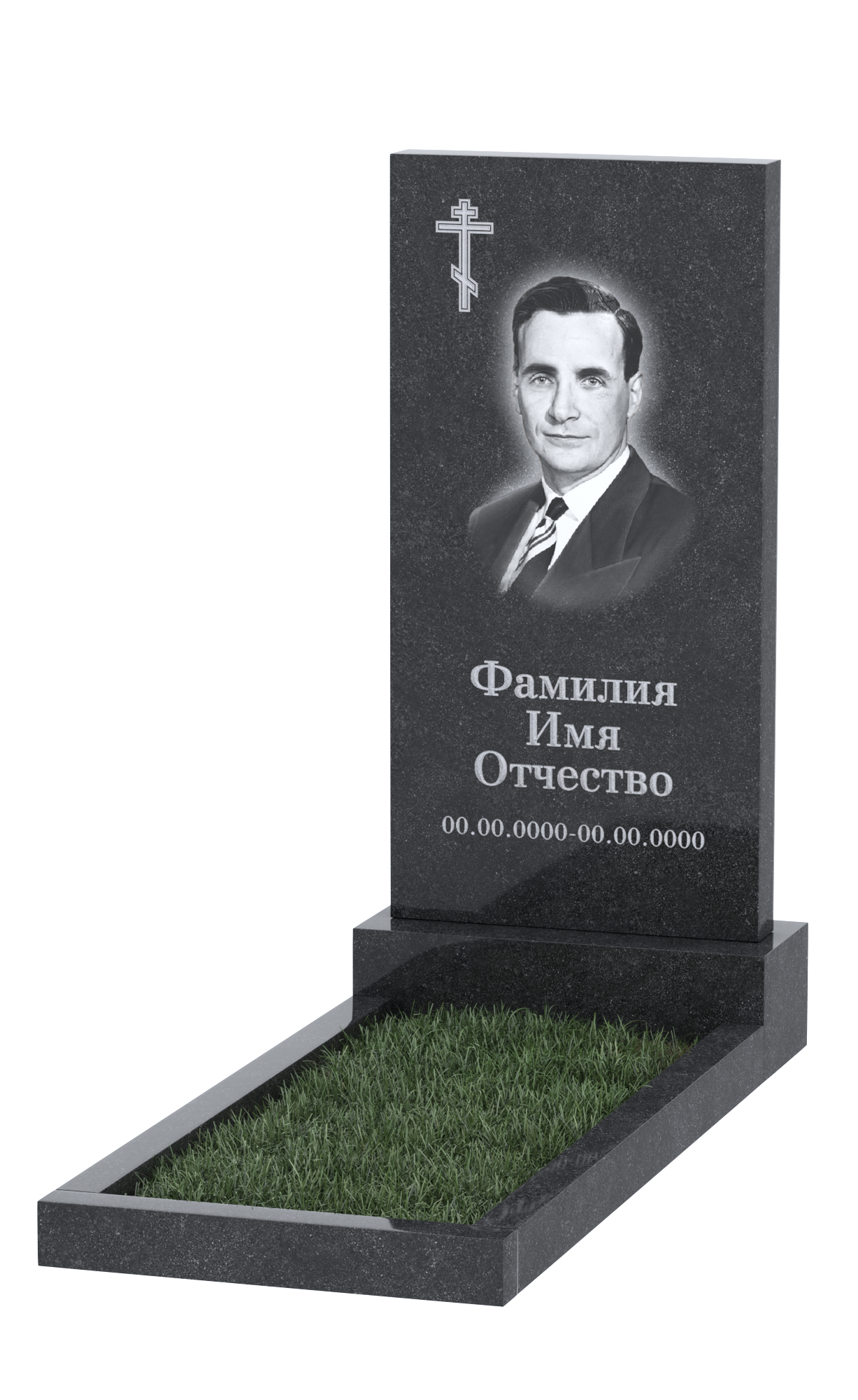 Стандартный памятник из гранита 1100 АКЦИЯ